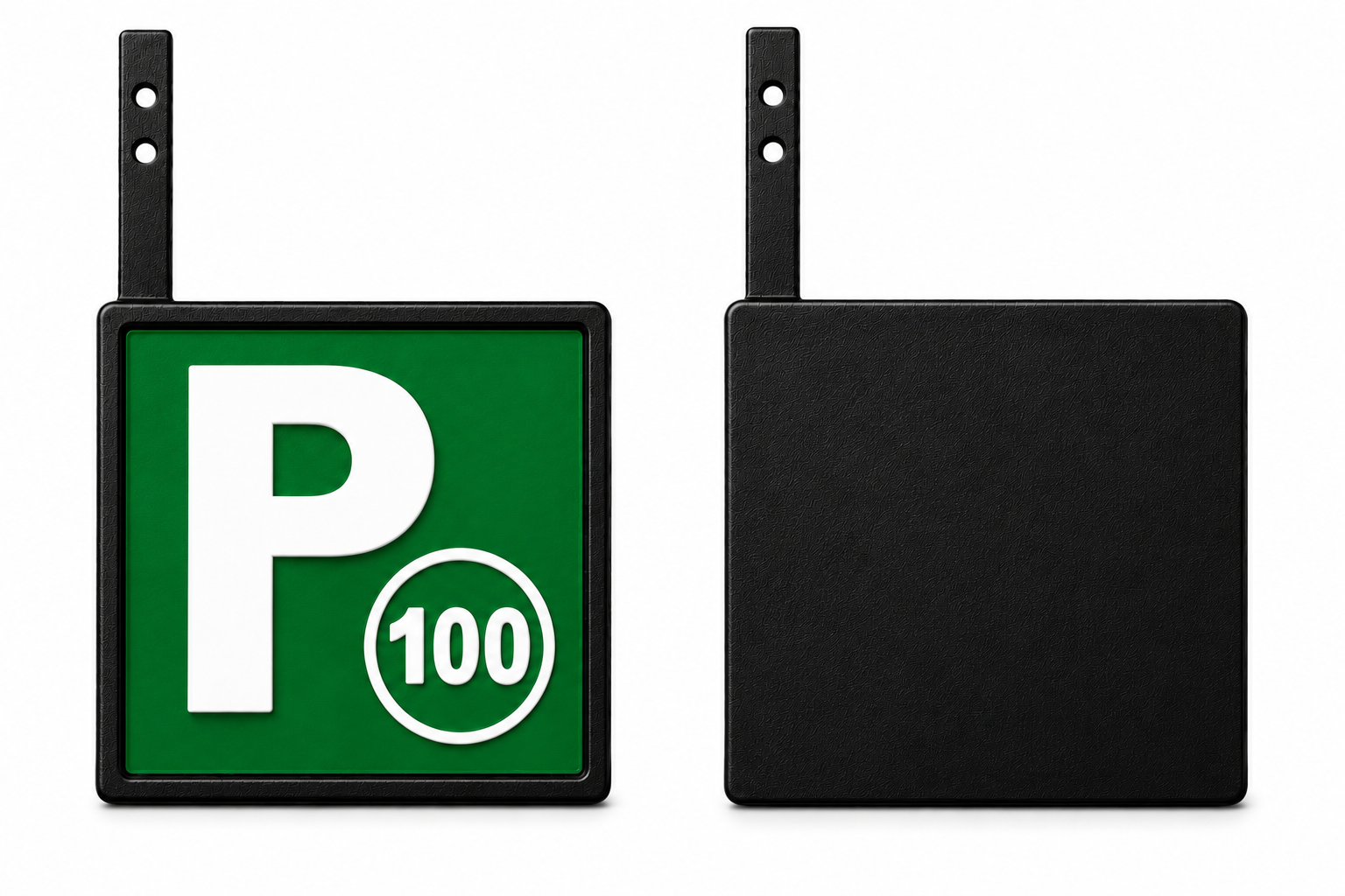 Provisional Driver Plate (P100) – All-in-One 3D Printed Sign & Holder