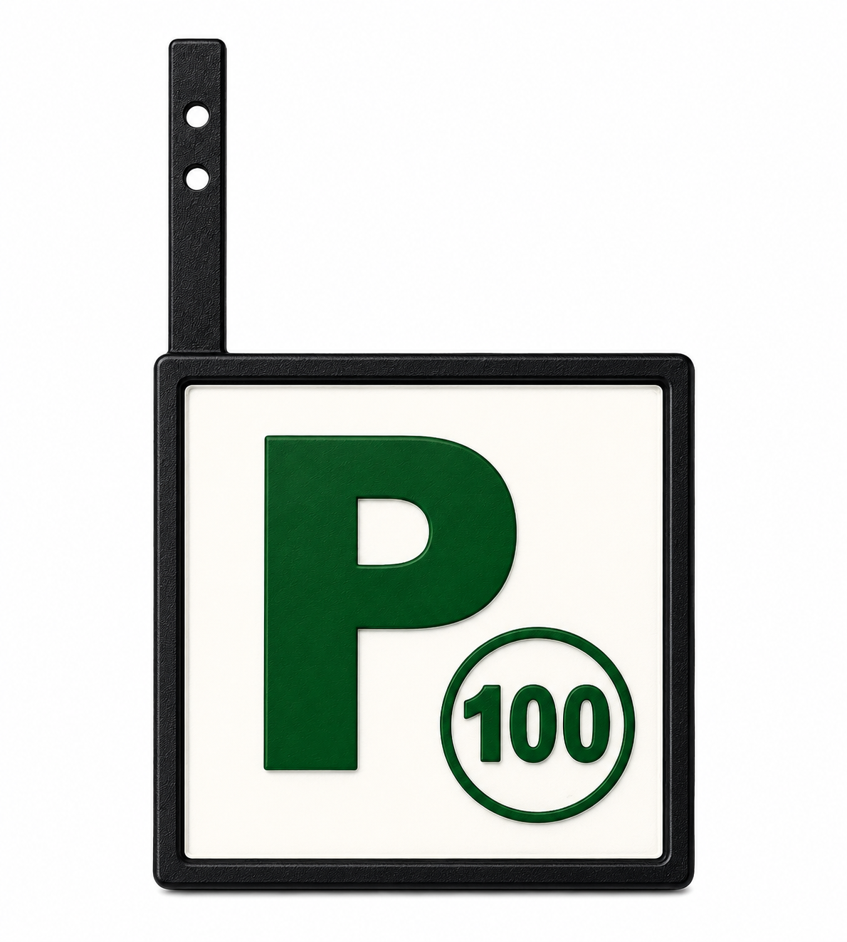 Provisional Driver Plate (P100) – All-in-One 3D Printed Sign & Holder