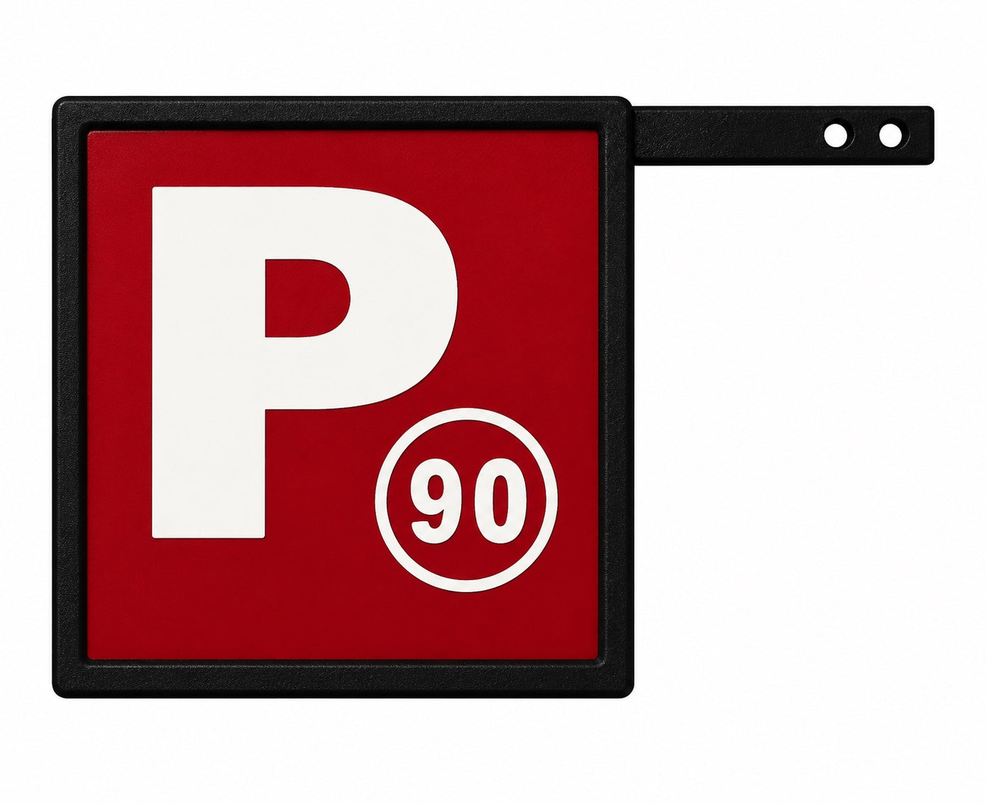 Provisional Driver Plate (P90) – All-in-One 3D Printed Sign & Holder